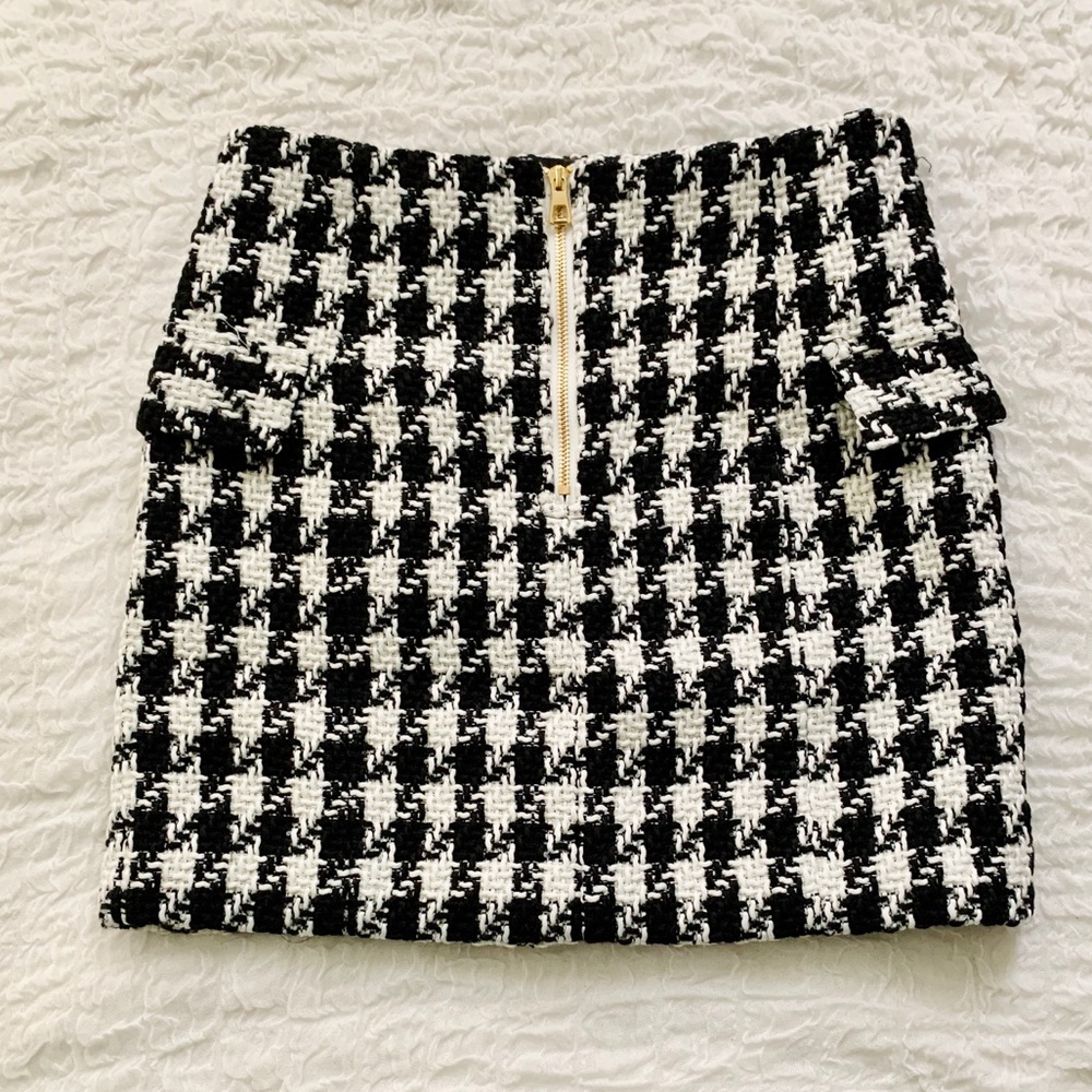 LAST1 SALE🎉💋Harper Houndstooth Skirt💋 - Picture 3 of 5